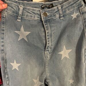 Nasty gal bell bottom super high waisted jeans